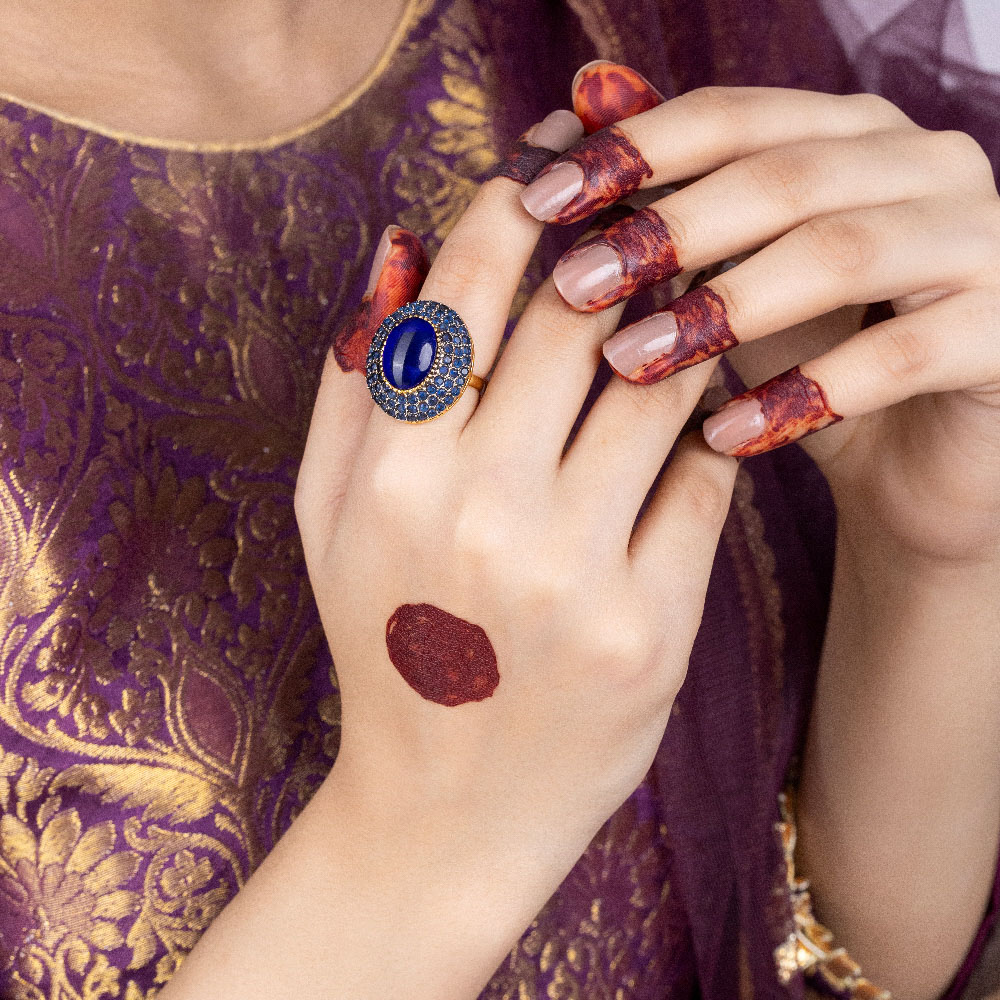 Sapphire Halo Ring