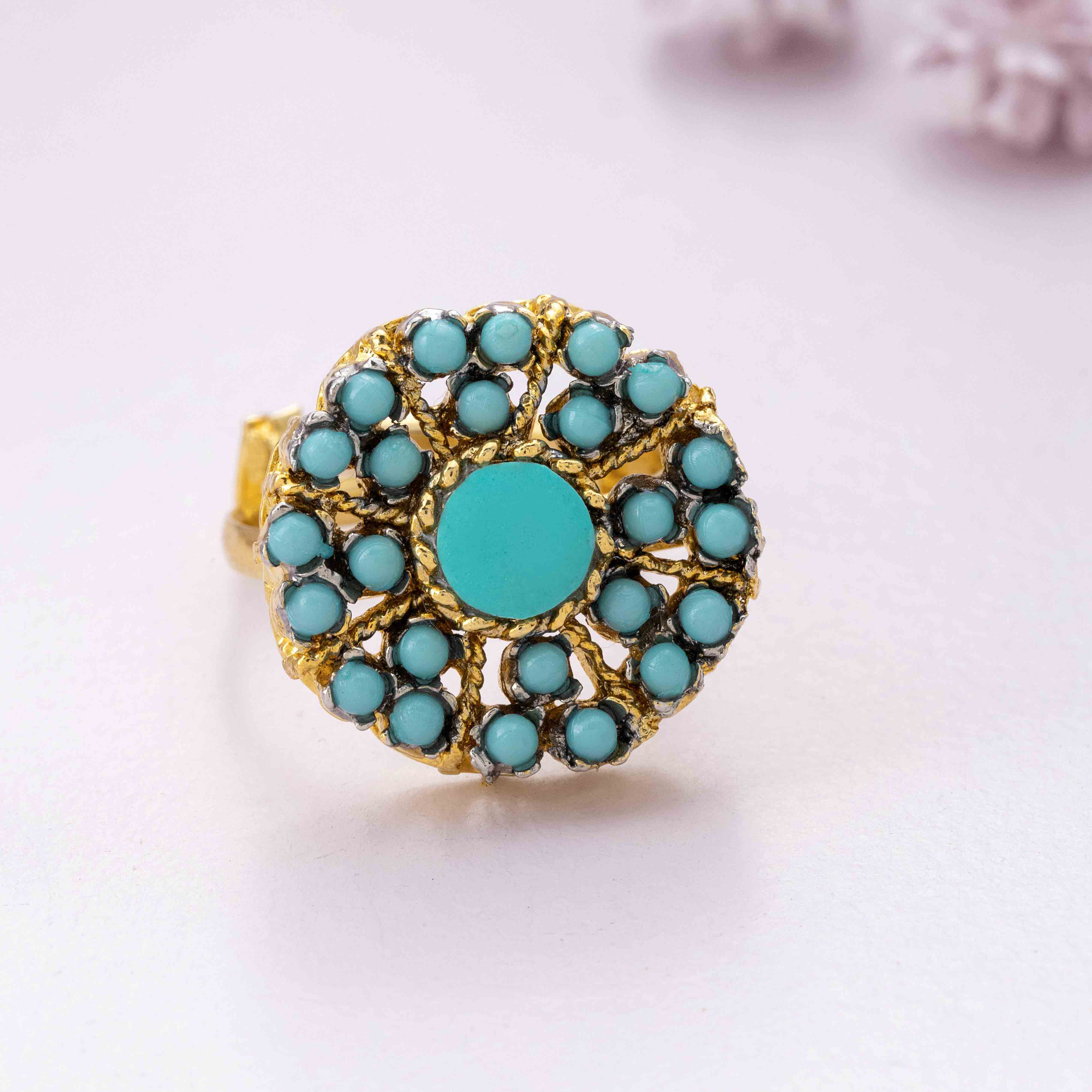 Turquoise Aura Ring