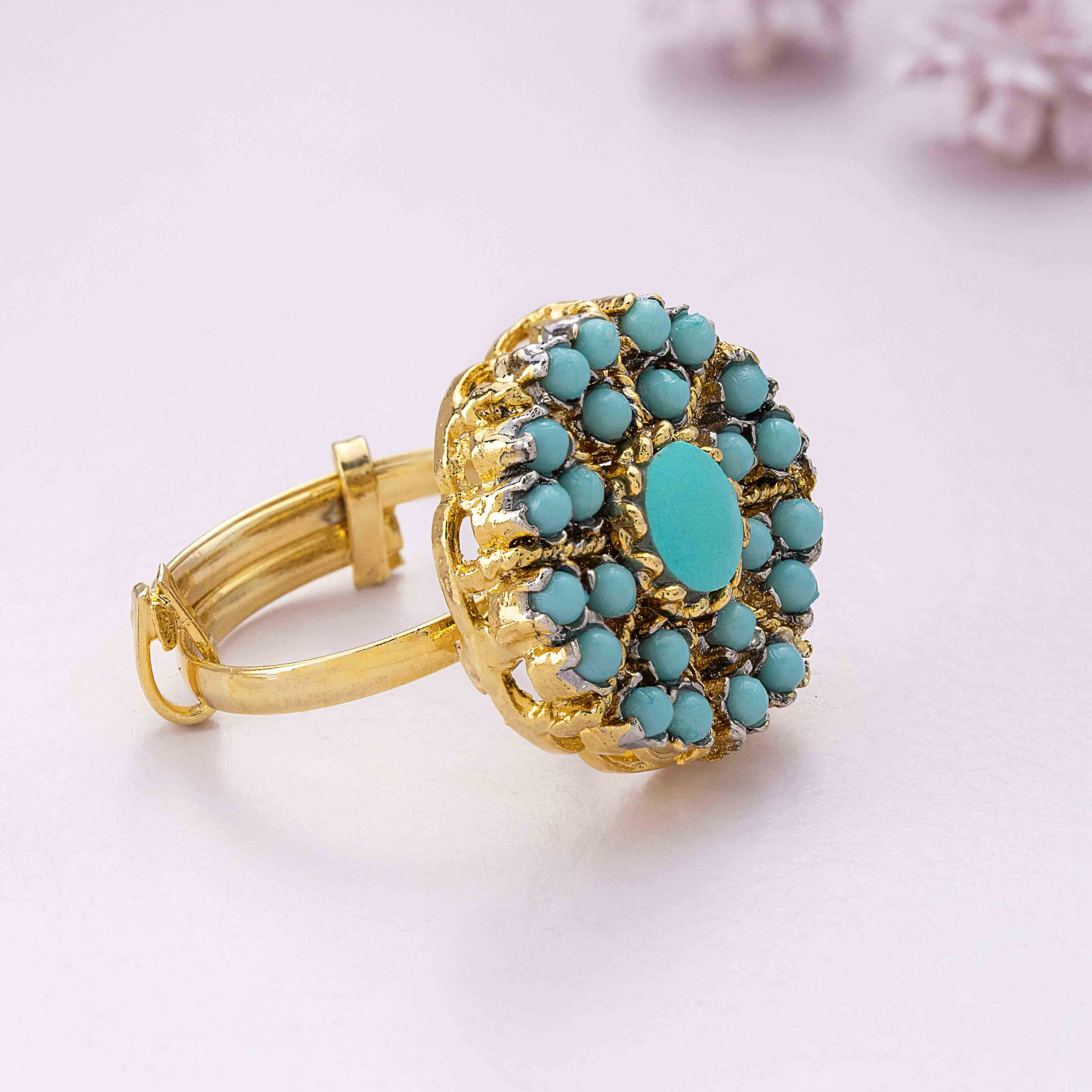 Turquoise Aura Ring